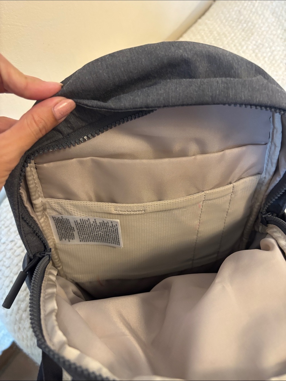 The North Face Charcoal Gray Everyday Mini  Backpack - Picture 4 of 4